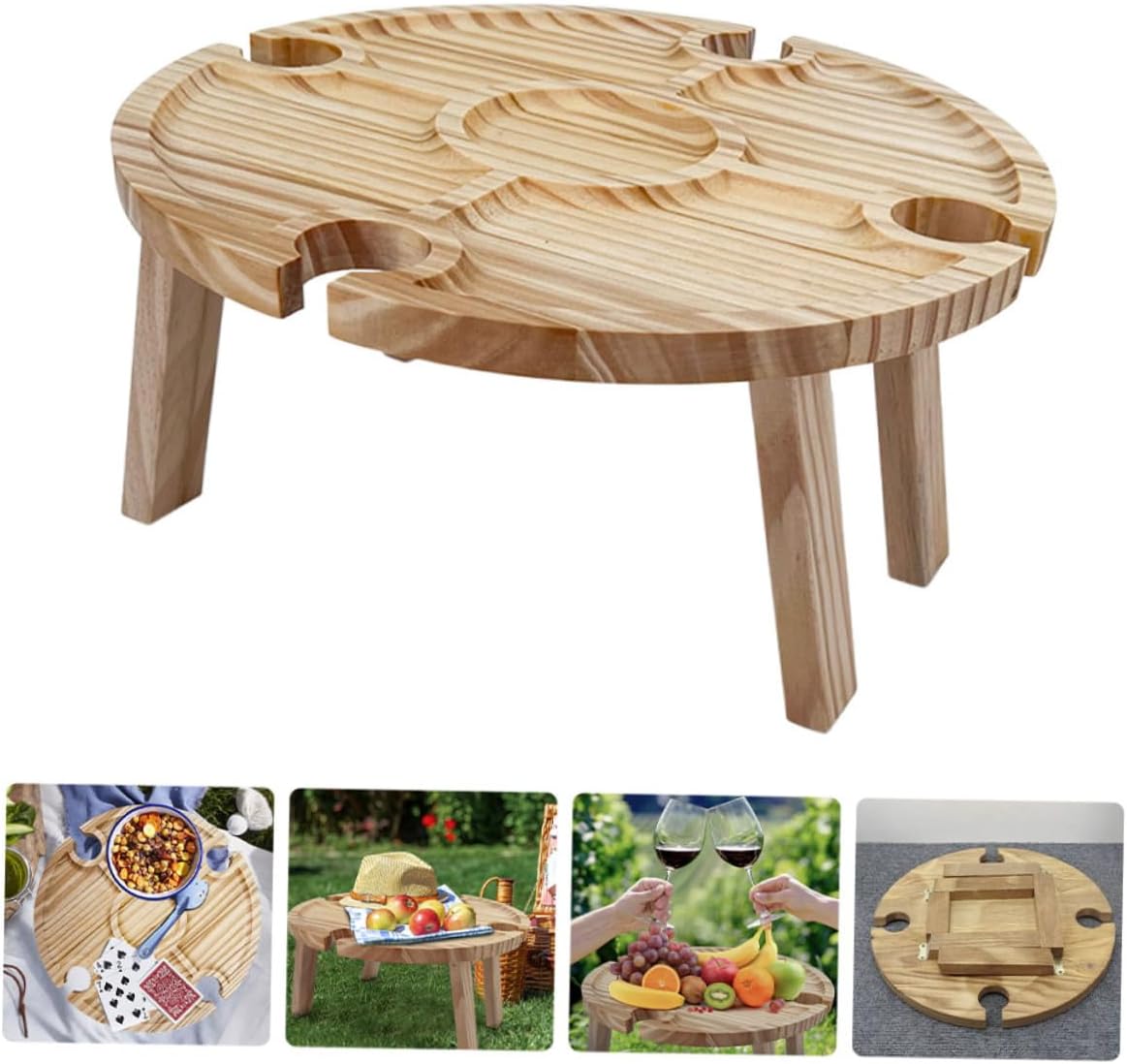 Camping Folding Table Picnic Folding Desk Compact Outdoor Wine Table Lightweight Beach