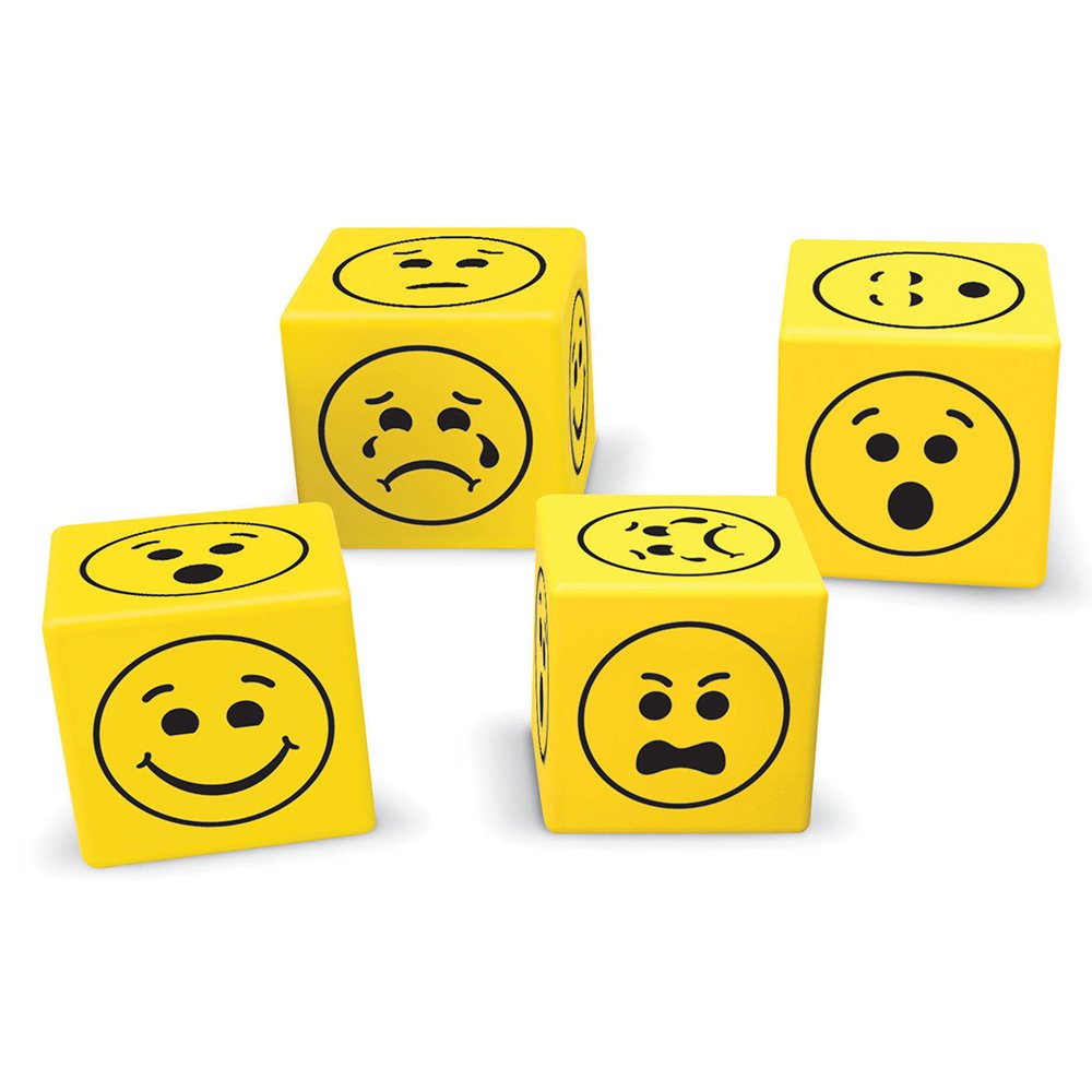 Learning Resources Soft Foam Emoji Dice (Set of 200)