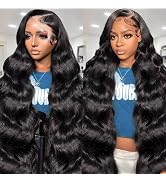 AIRDOT 32 Inch Body Wave Lace Front Wigs Human Hair 200% Density Frontal Wigs Human Hair Wigs for...