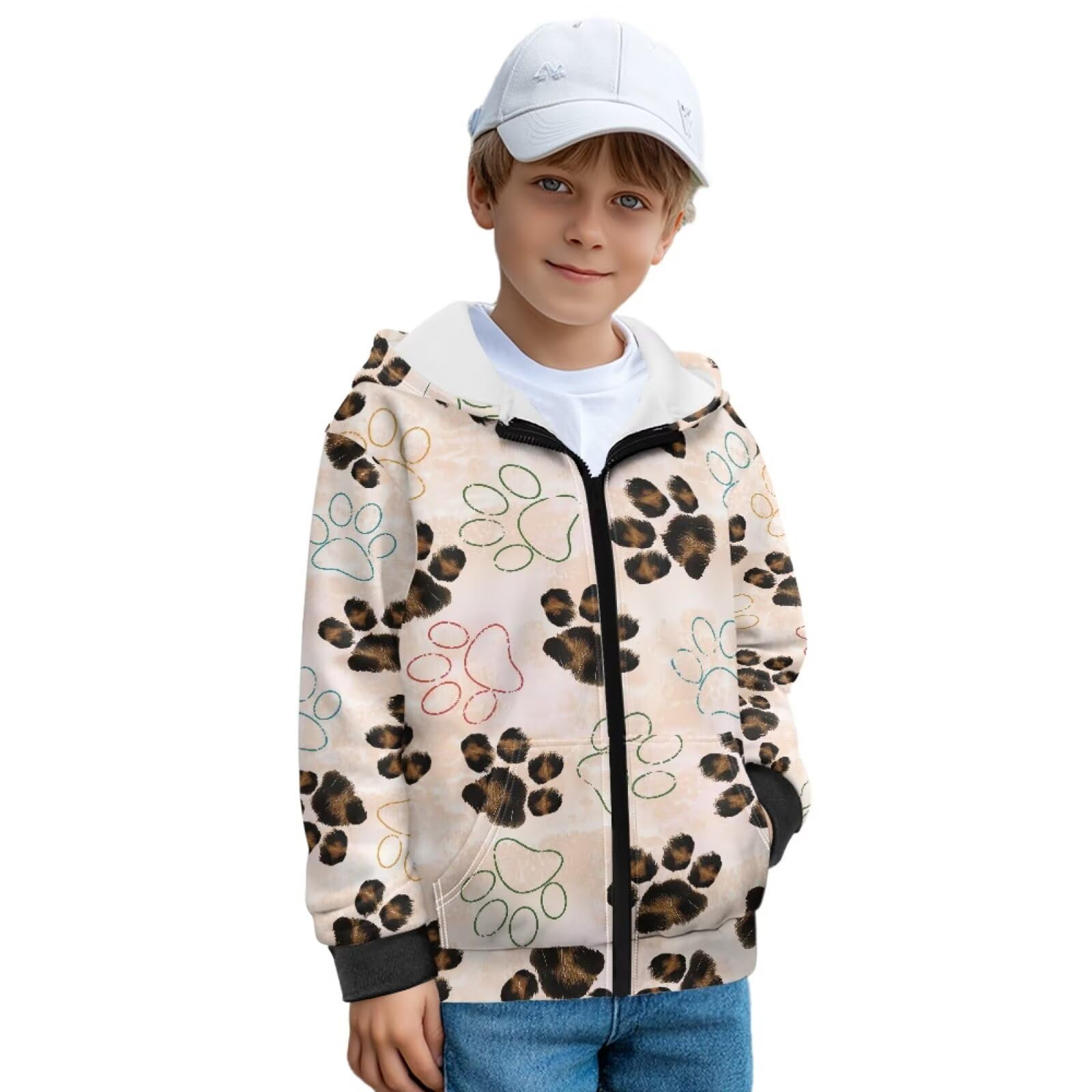 chaqlin Dziecięce bluzy z kapturem z długim rękawem chłopięca bluza z kapturem sweter na co dzień sweter z kapturem swetry dla chłopców