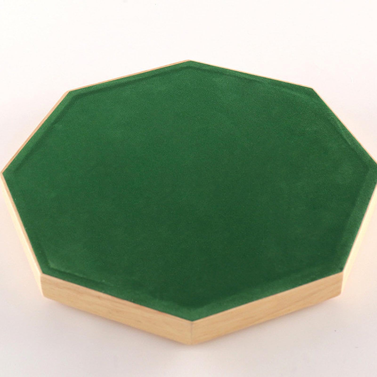 Plateau à dés en bois, plateau à dés en bois | Tapis de dés en bois, plateau roulant, tapis de dés au design octogonal | Plateaux à dés portables pour les réunions de famille, les voyages, Thanksgivin