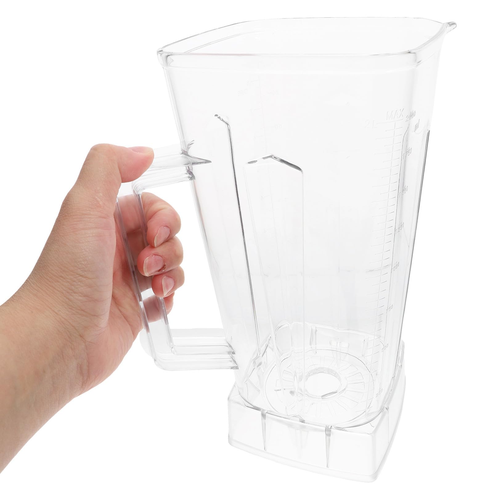 Kichvoe Jarra de Repuesto para Licuadora de 2 litros, Dispensador de Bebidas Grande de Plástico PC Transparente, Apto para Batidos, Jugos y Leche de Soja, Accesorio para Exprimidor