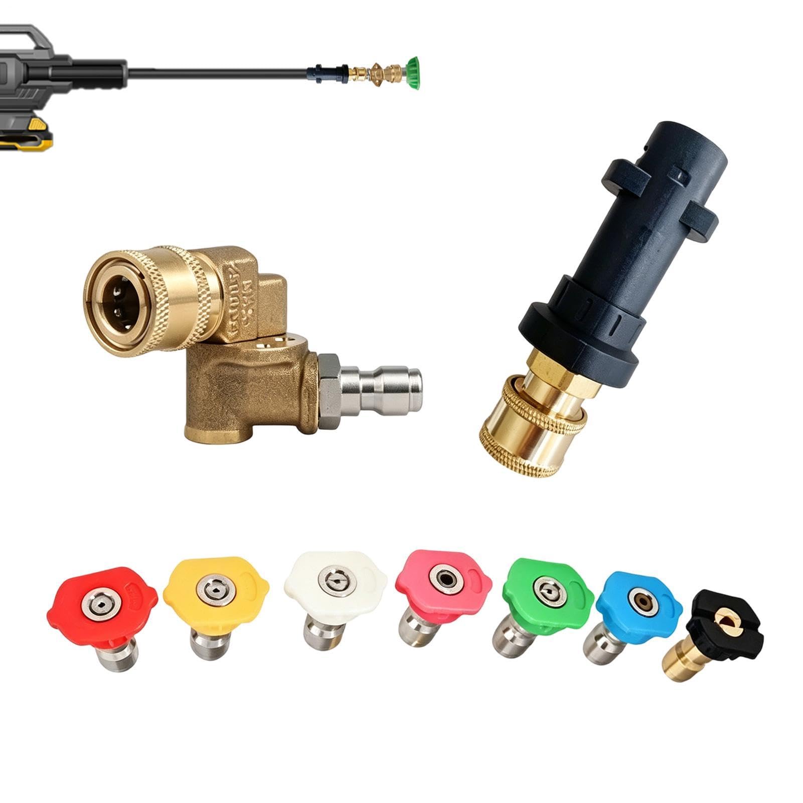 Buses pour nettoyeur haute pression et raccords multi-jets pour lavage extérieur