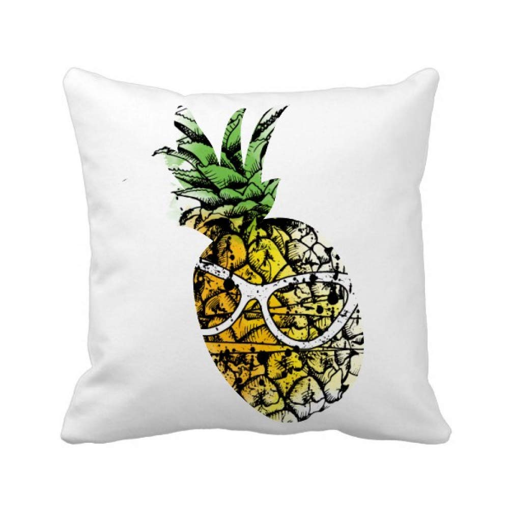 Housse de coussin carrée ananas pour illuminer votre canapé de salon en été
