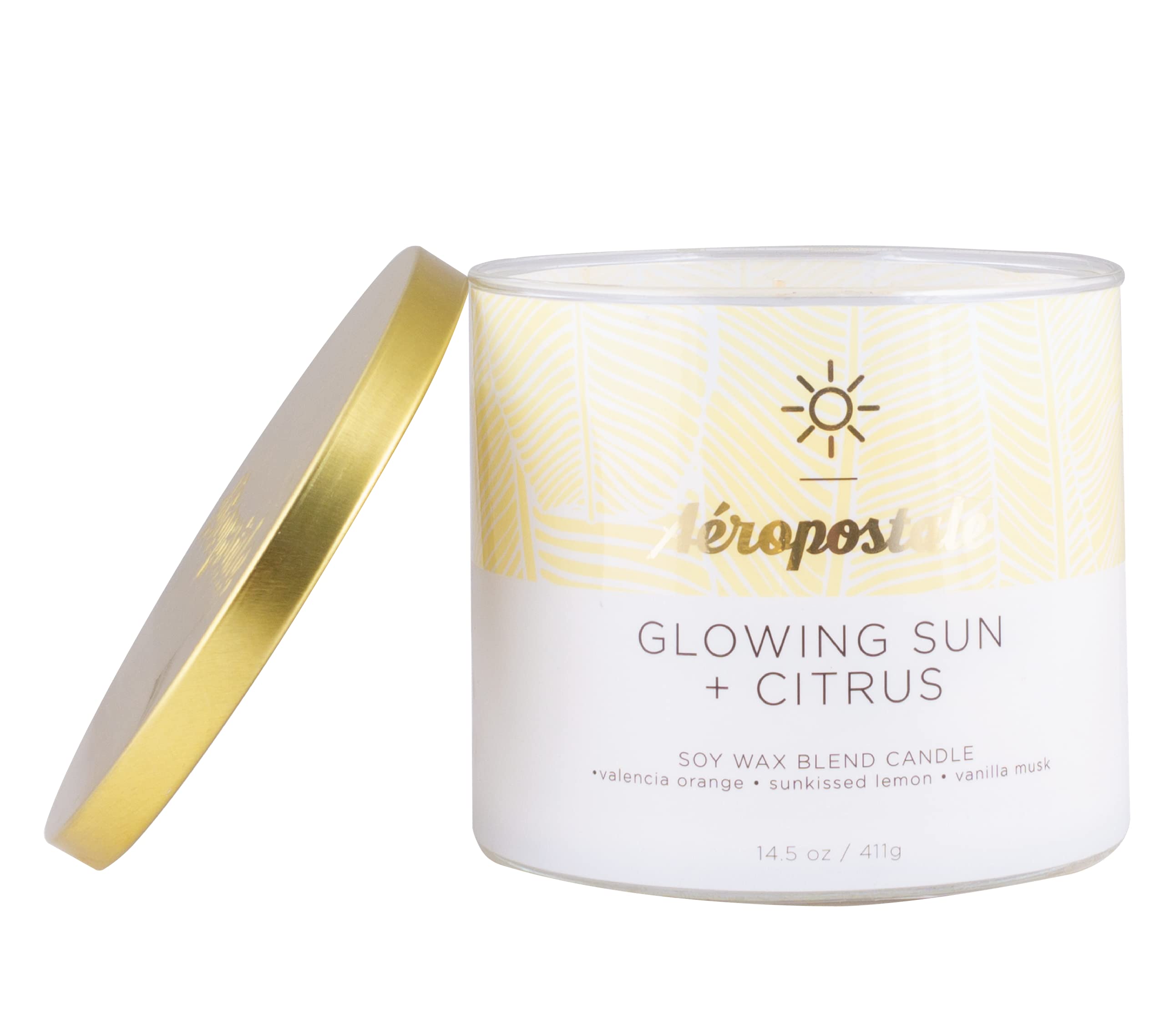 Aeropostale Candle Scented Candles, Glowing Sun + Citrus Soy Candle