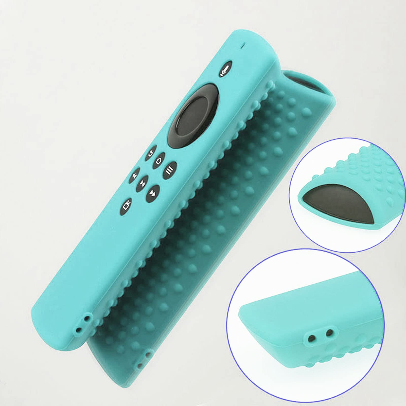 Fire TV Stick Lite Funda de Silicona a Prueba de Golpes para Mando a Distancia Protector Respetuoso con la Piel para Niños y Mascotas Funda Lavable Mando Distancia (Verde Menta)