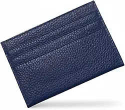 Porta-Cartões Slim Unissex – Carteira Minimalista em Couro Sintético, Compacta, Leve e Segura para Cartões, CNH e Dinheiro.