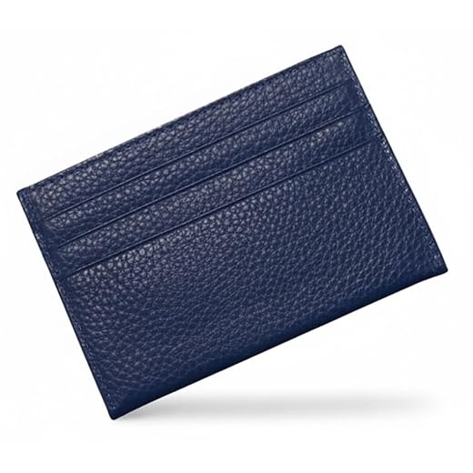 Porta-Cartões Slim Unissex – Carteira Minimalista em Couro Sintético, Compacta, Leve e Segura para Cartões, CNH e Dinheiro.