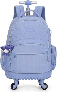 Mochila 4 Rodinhas Giro 360 Crinkle Notebook Up4you Pelucia MC47157UP Azul