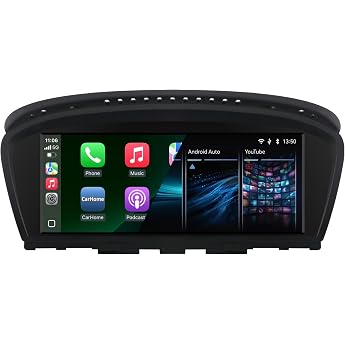 Car Radio for Wireless Carplay/Android Car Touchscreen Radio Receiver for BMW 3/5 E60/E63/E64/E90/E91/E92/E93 2004-2008 CCC L
