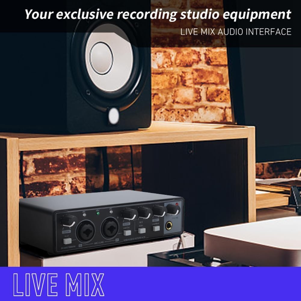 Scheda audio professionale per chitarrista, cantante, podcaster o produttore