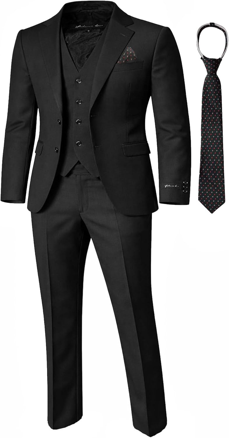 Boys' Formal Suit Set from Toddler to Teen Adjustable Waist