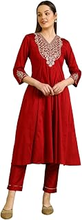W for Woman Zari Embroidered Anarkali Kurta Price In India
