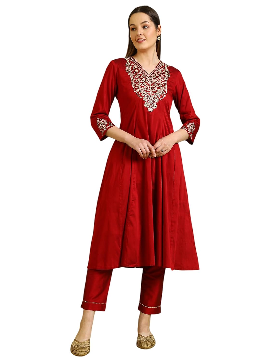 W for Woman Zari Embroidered Anarkali Kurta - Review, Price and Buying Guide