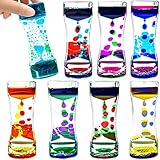 ABITOTIBA Liquid Motion Bubbler for Kids and Adults Pack of 8 Great Rainbow Series Liquid Bubbler...