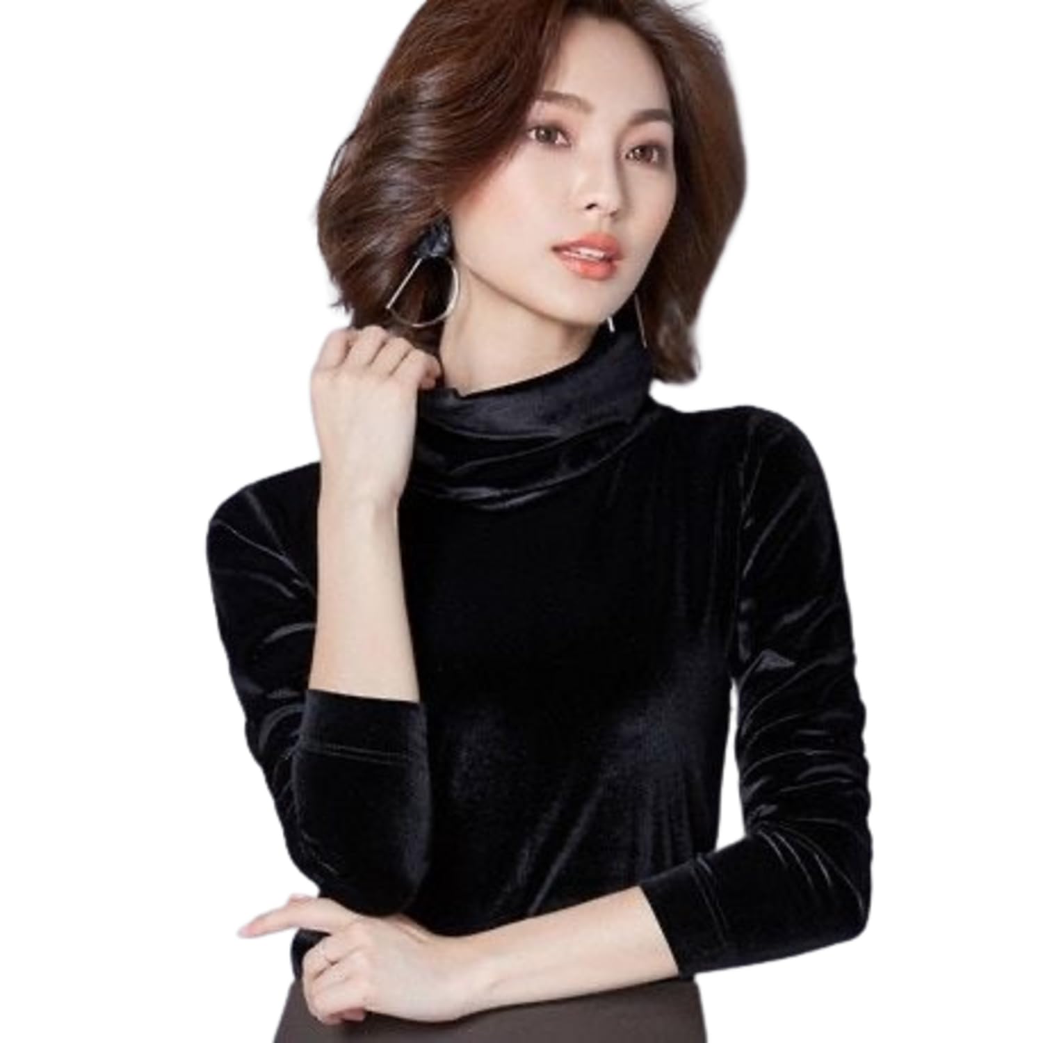 rimsha wear Women's wear Black Velvet Sweatshirt-picture-26