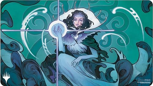 Ultra PRO - Alfombra de juego MTG Murders at Karlov Manor Vannifar, Enigma Evolucionado, Durable Mesa Profesional Juego de Cartas, Accesorios de