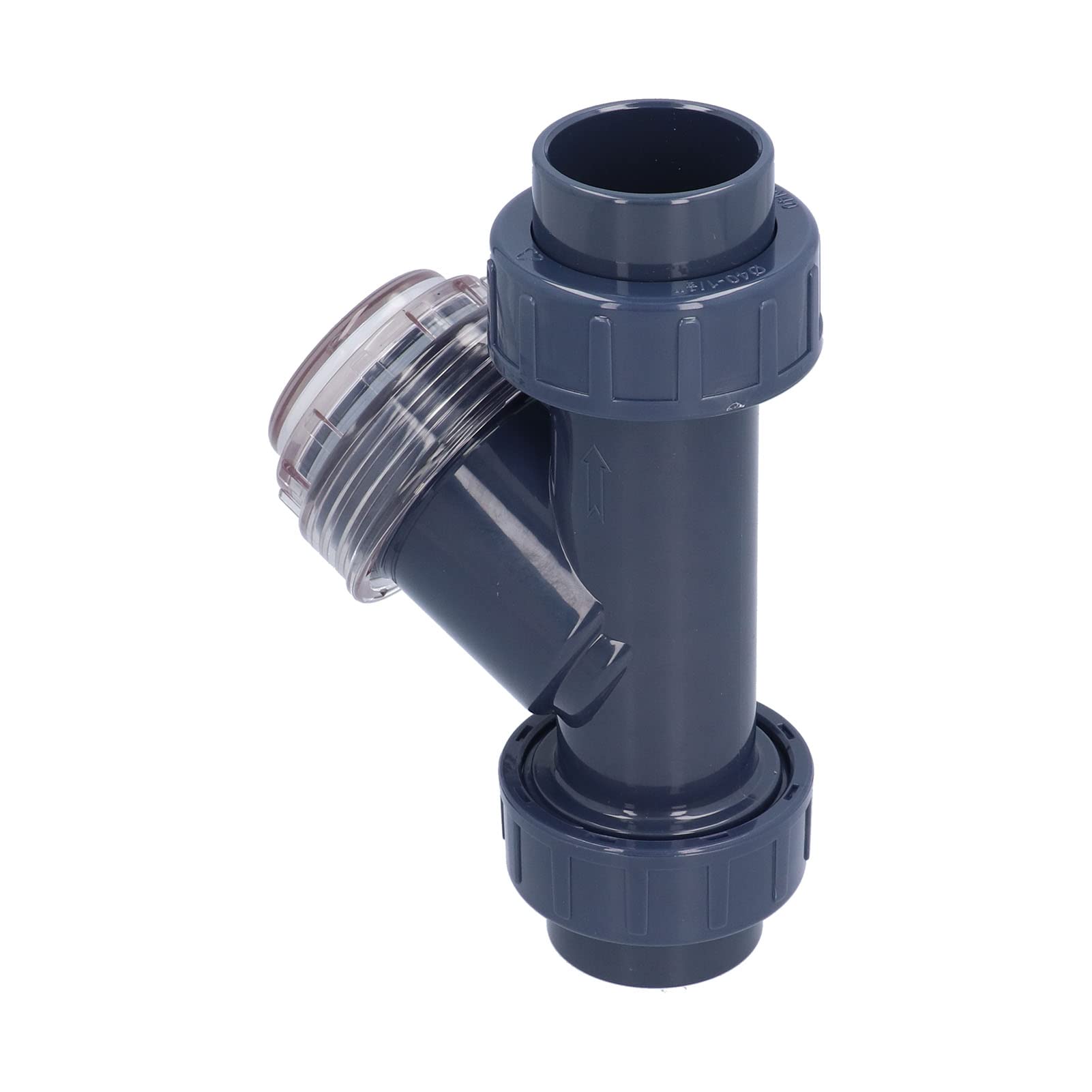 Tamis de type Y, filtre de tuyau en PVC, structure avancée, faible résistance, vitesse d'écoulement rapide pour l'industrie chimique, traitement de l'eau, irrigation d'aquarium,