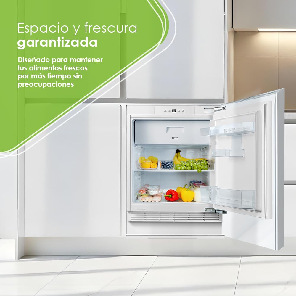 Aspes Frigorífico Refrigerador Blanco ARI82600EC. Capacidad 121 Litros, Bajo Nivel Sonoro, Eficiencia Energética Clase E
