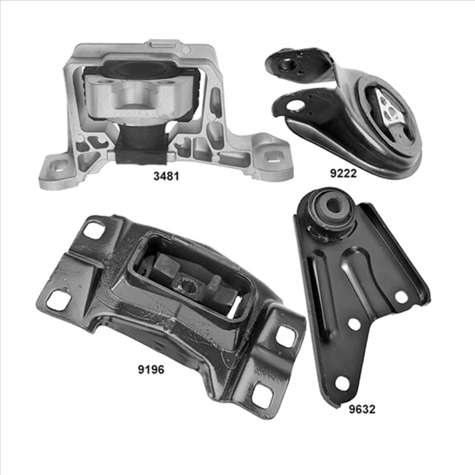 supporto trasmissione Compatibile Con Mazda Per 3 2.0L 2004-2009 BP4N-39-070D BP4S-39-040 4 Pezzi Supporto Motore Cambio Coppia Di Puntoni Per Staffa