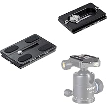 Fotopro 60mm Universal Quick Release Plate 1/4 Inch Screw Arca Swiss QR for DSLR Camera Tripod Ball Head