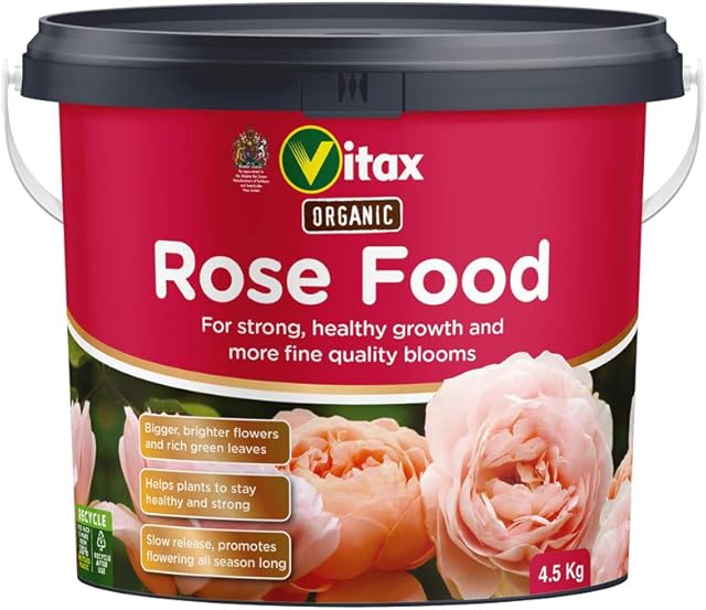 Vitax 6ORF45 Organic Rose Food 4.5KG Tub