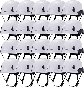 Land Helmets 5,10 & 20 Pack MultiPro Hard Hats - ANSI Z89.1 Type II Class E Non-Vented Safety Helmets - 6 Point Suspension - OSHA Rated Bulk Helmet