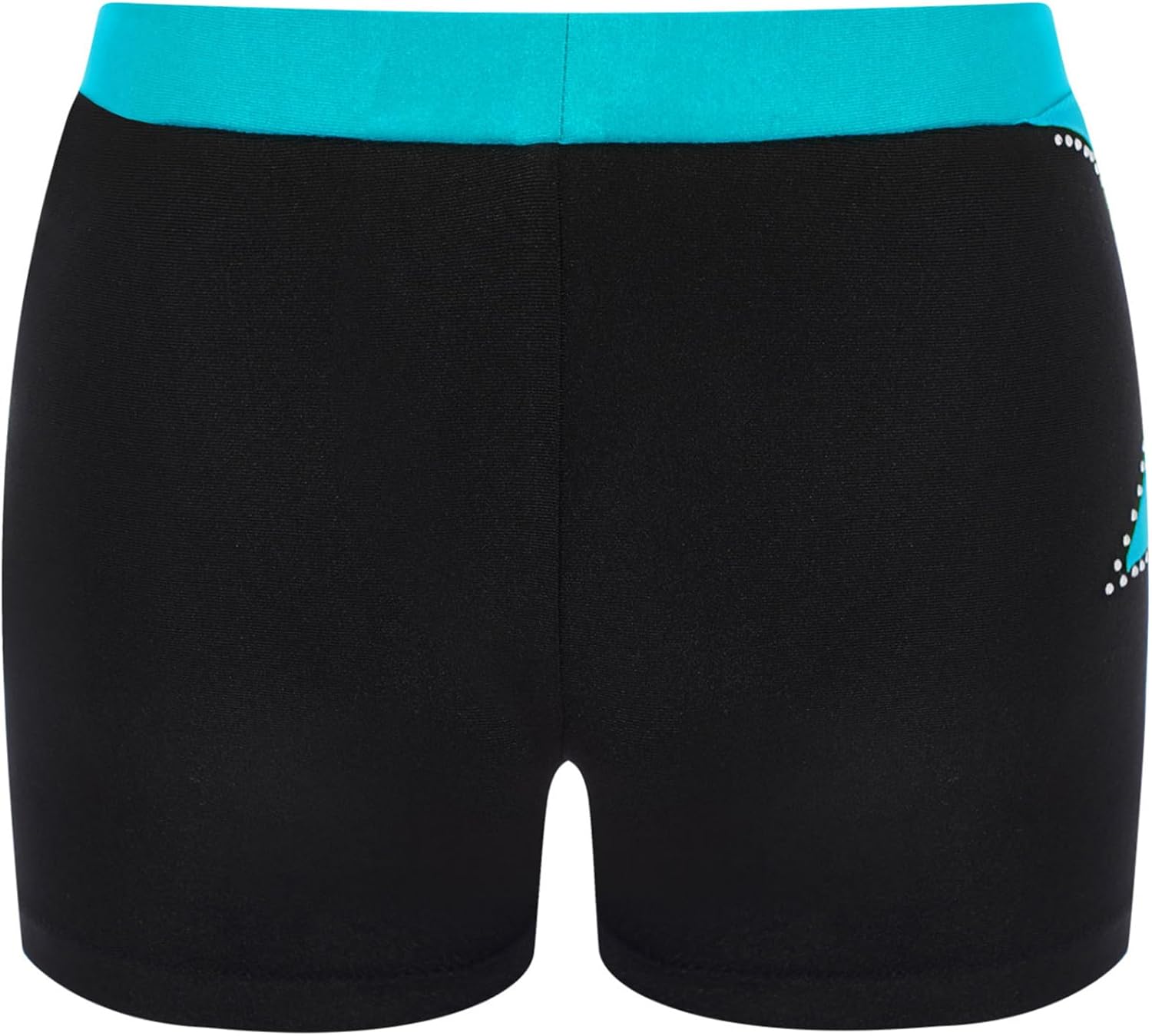 Kids Performance Shorts Boys Girls Gymnastics Ballet Dance Rhinestone Stretchy Shorts