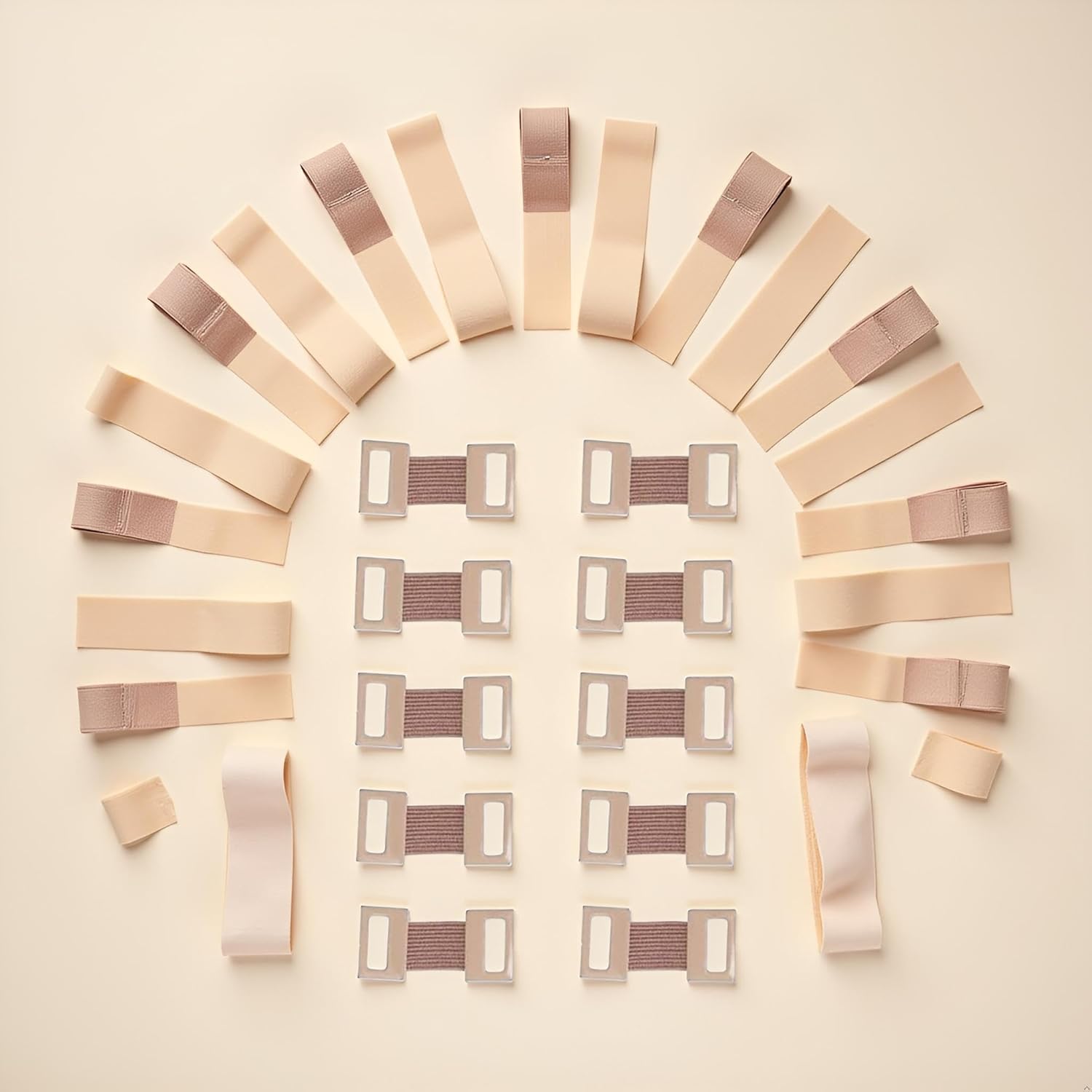 10Pcs Brown Elastic Bandage Clips Adhesive Bandages Bandage Wrap Clips Stretch Metal Clips, Replaceable Wrap Clips for Various Types Bandages and Bandaging Supplies
