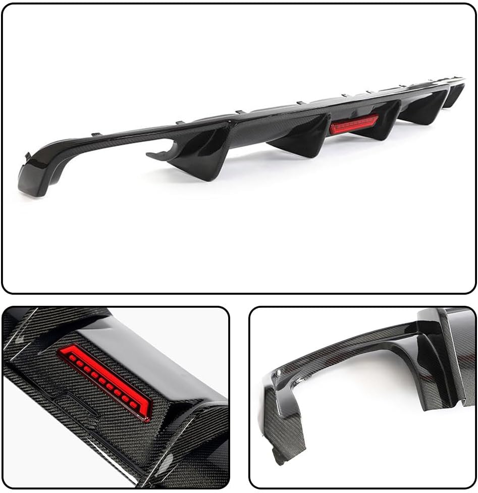 S4 Real Carbon Fiber Rear Diffuser for Audi A4 Sline &S4 Sedan 2017 2018 2019 Customized Lower Bumper Lip Spoiler Body Kit Factory Outlet