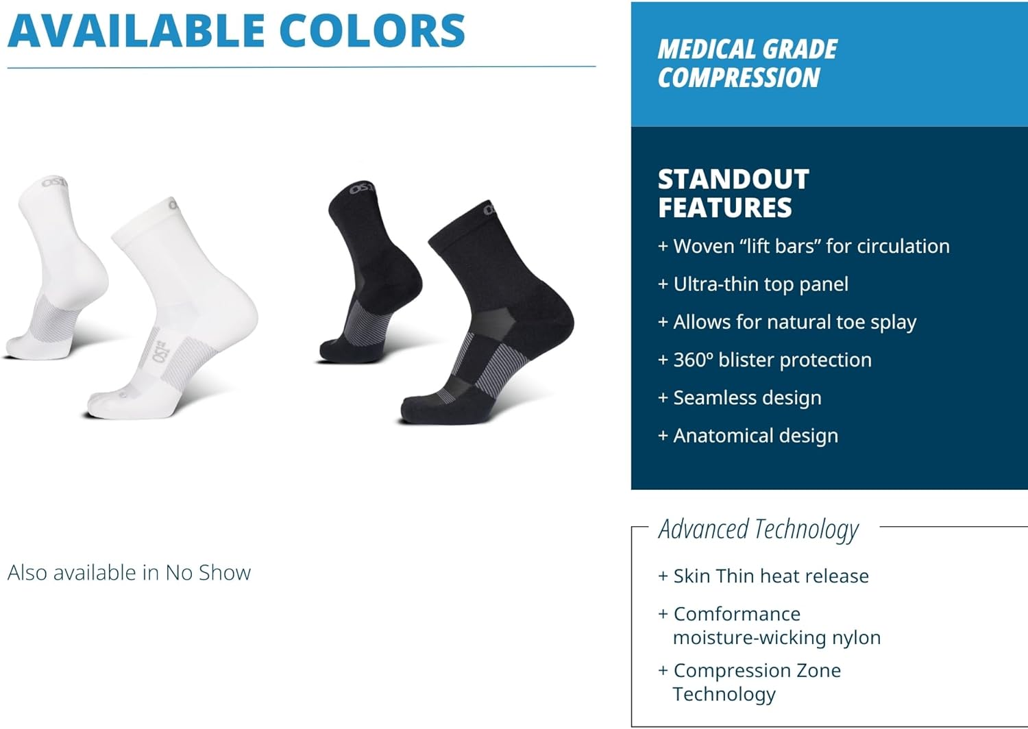 OS1st TA4 Thin Air 3/4 Length Running Socks with special ventilation feature for men & women, lightweight & breathable design - Image 5