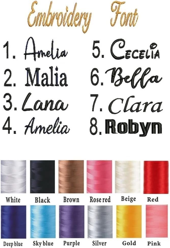 jfs Personalized Cosmetic Bag,Custom,Embroidered,name,Travel Makeup Case Birthday Mothers Day Gifts for Women, Personalized Makeup Bag (Ivory,25x18x5cm) image 3