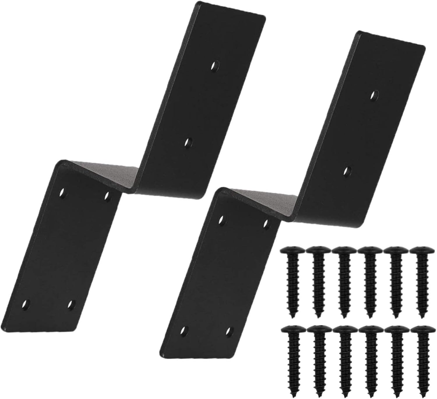 ZenSen 2x4 Door Barricade Brackets, Security Bracket as