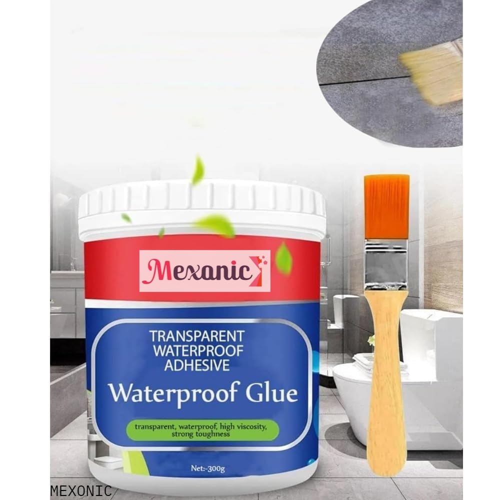 Roof Water Leakage Solution,Transparent Waterproof Glue,Roof Waterproofing,Coating,Water ProofGlue,Crack Seal,Seepage Wall Solution Bathroom Window Sealant Invisible 300g (MORE POWERFULL PACK) (B0D9DG2PD9) Amazon Price History, Amazon Price Tracker