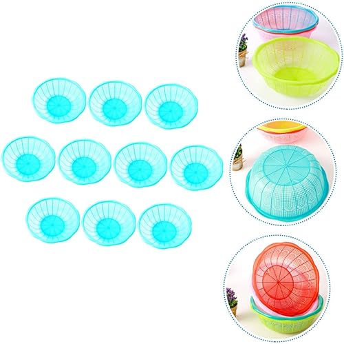 Miniatura 5 de 10 Uds. De Plástico Tazón De Arroz Cesta De Lavandería De Plástico Cesta De Frutas De Cerámica Colador De Bayas Colador De Cocina Colador De