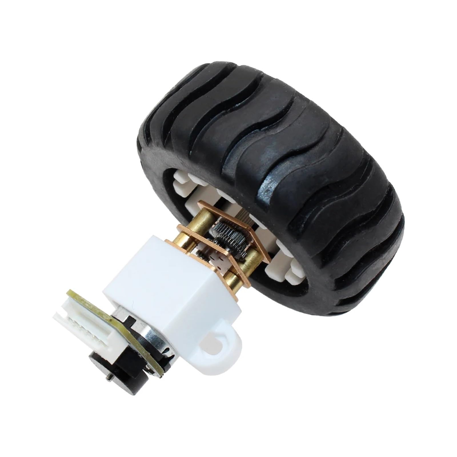 Mikrogetriebemotor N20 DC 6 V, mit Encoder, Räder mit 43 mm Durchmesser, N20-Halterungen, Schrauben, 1 Stück (39 U/min)