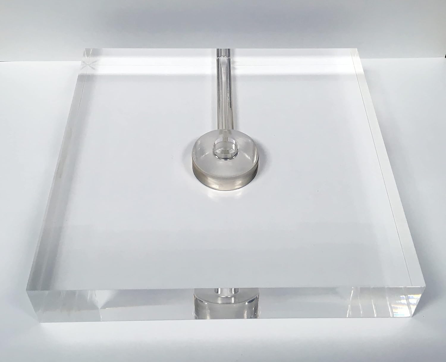 Lamp Base-Acrylic-5" or 6"-Square-(1 Pc.) (5" Acrylic Square) image 5