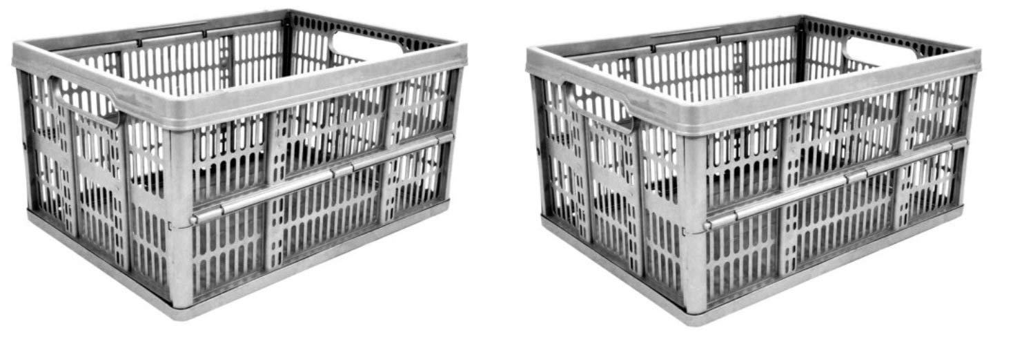 2x 32L Folding Crates