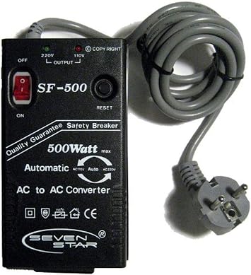Seven Star SF500 500W 110v/220v 220v/110v Step Up/Down Automatic Transformer Adapter