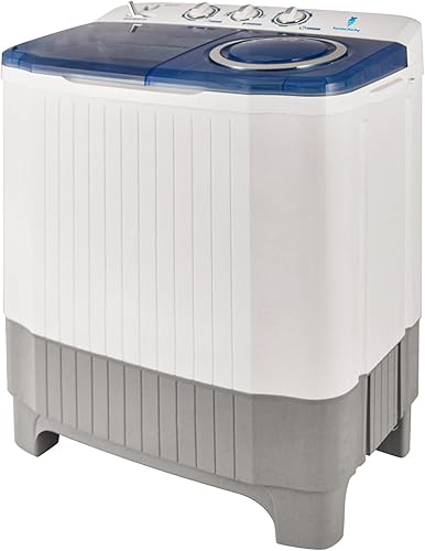 XPB60-9SVA-D - Lavadora portátil de 20 libras, lavadora de doble tina (13 libras) y giratoria (7 libras), lavandería compacta para RV, apartamentos