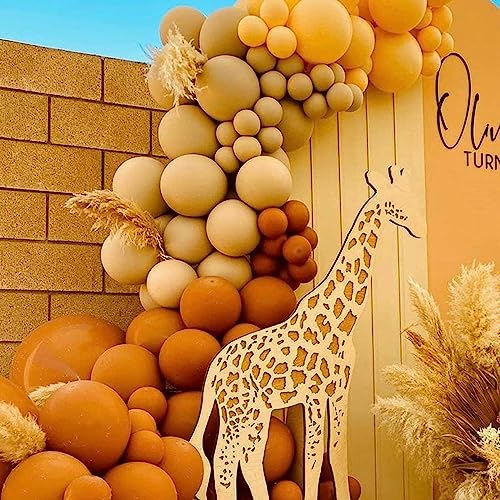 Image of 50 Pcs Retro Balloons Made of Strong Rubber (Retro Orange)