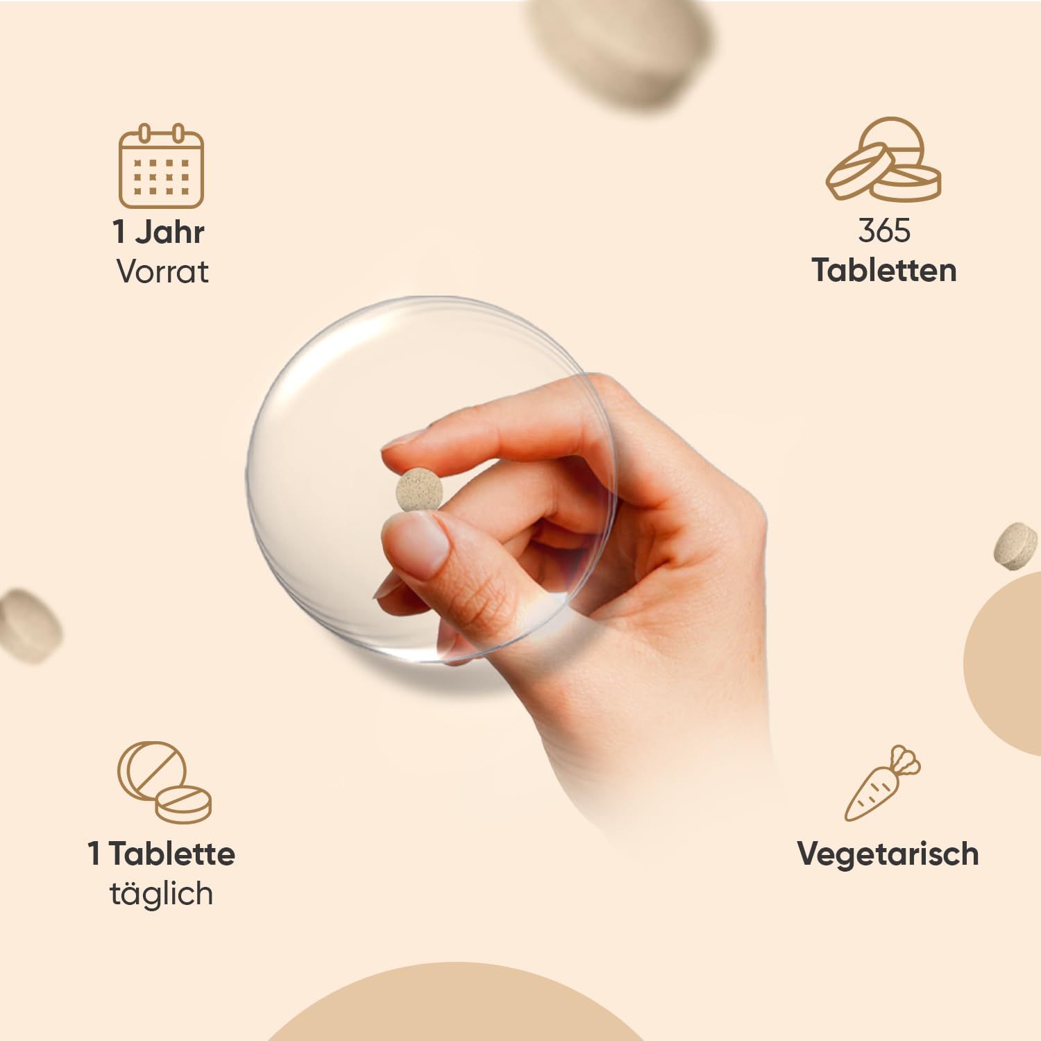 Löwenmähne Pilz 365 Tabletten - 2000mg je Tablette - 50% Polyphenol - Lions Mane Mushroom (Hericium Erinaceus) - 25:1 Extrakt mit Schwarzer Pfeffer 30mg - 1 Jahr Vorrat - WeightWorld