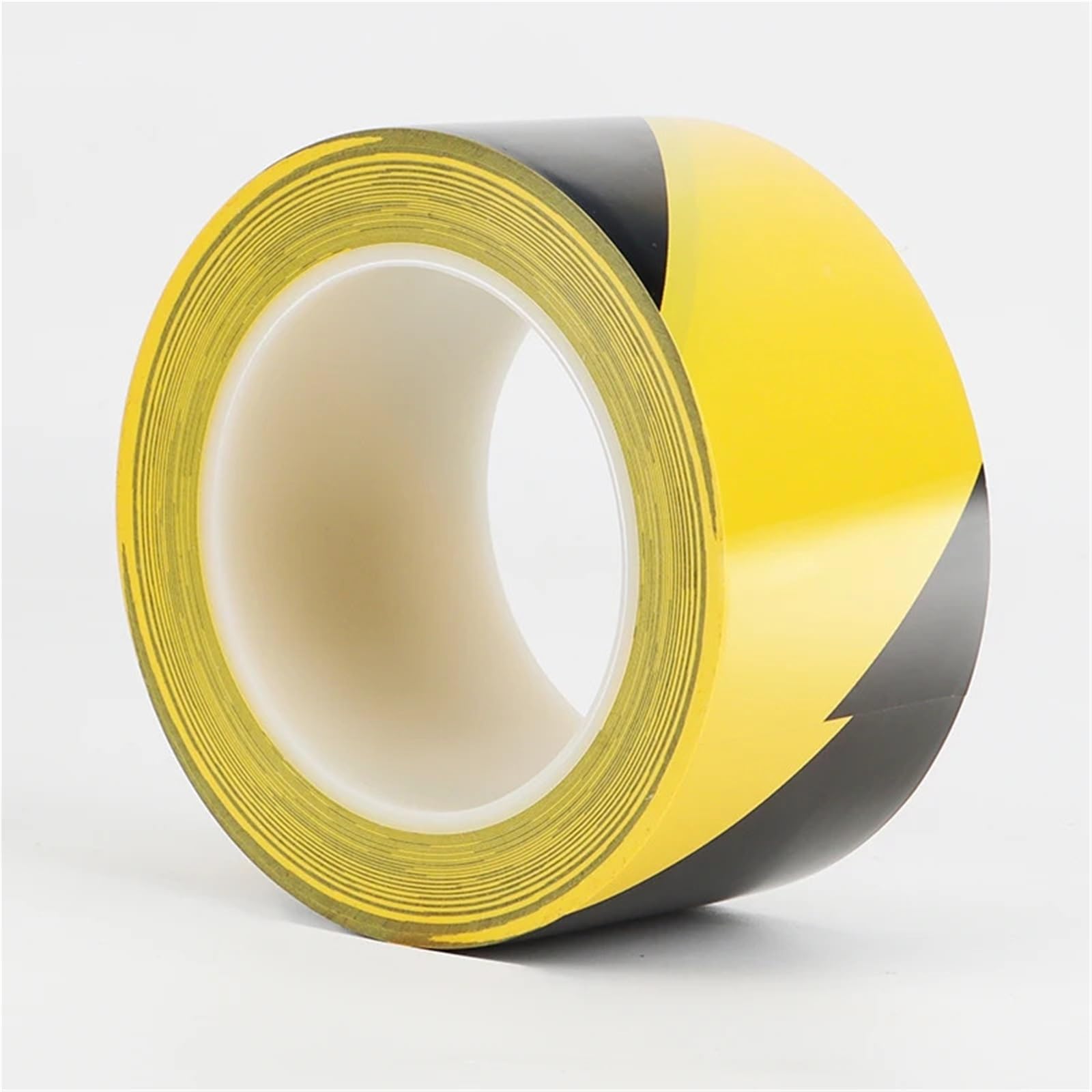 Cinta de advertencia, cinta de peligro negra y amarilla, 20-50 mm de ancho, cinta de barrera de seguridad de PVC de 33 m, paquete de 2 (50 mm), ideal para construcción, señalización de precaución y