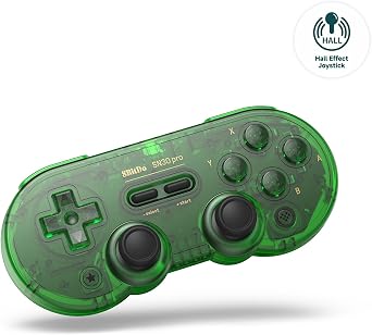 8Bitdo Sn30 Pro Bluetooth Kablosuz Hall Effect Oyun Kolu Jade Yeşil- Nintendo Switch/Switch 2, PC, macOS, Android, Steam Deck & Raspberry Pi