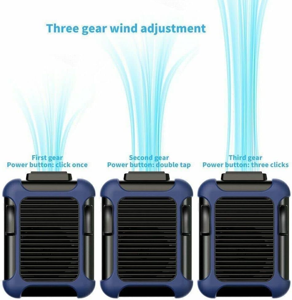 Miniatura 3 de Gpmsign - Ventilador de refrigeración portátil Gpmsign, ventilador de cinturón personal con clip en la cintura, ventilador de clip de cintura,