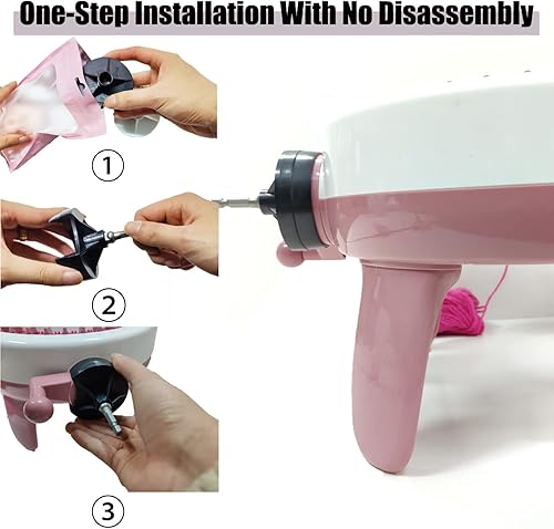 Miniatura 4 de Accesorio de taladro para máquina de tejer Sentro Adaptador de máquina de tejer 3 Adaptador de corriente de punto rápido para Sentro 22 Sentro 40