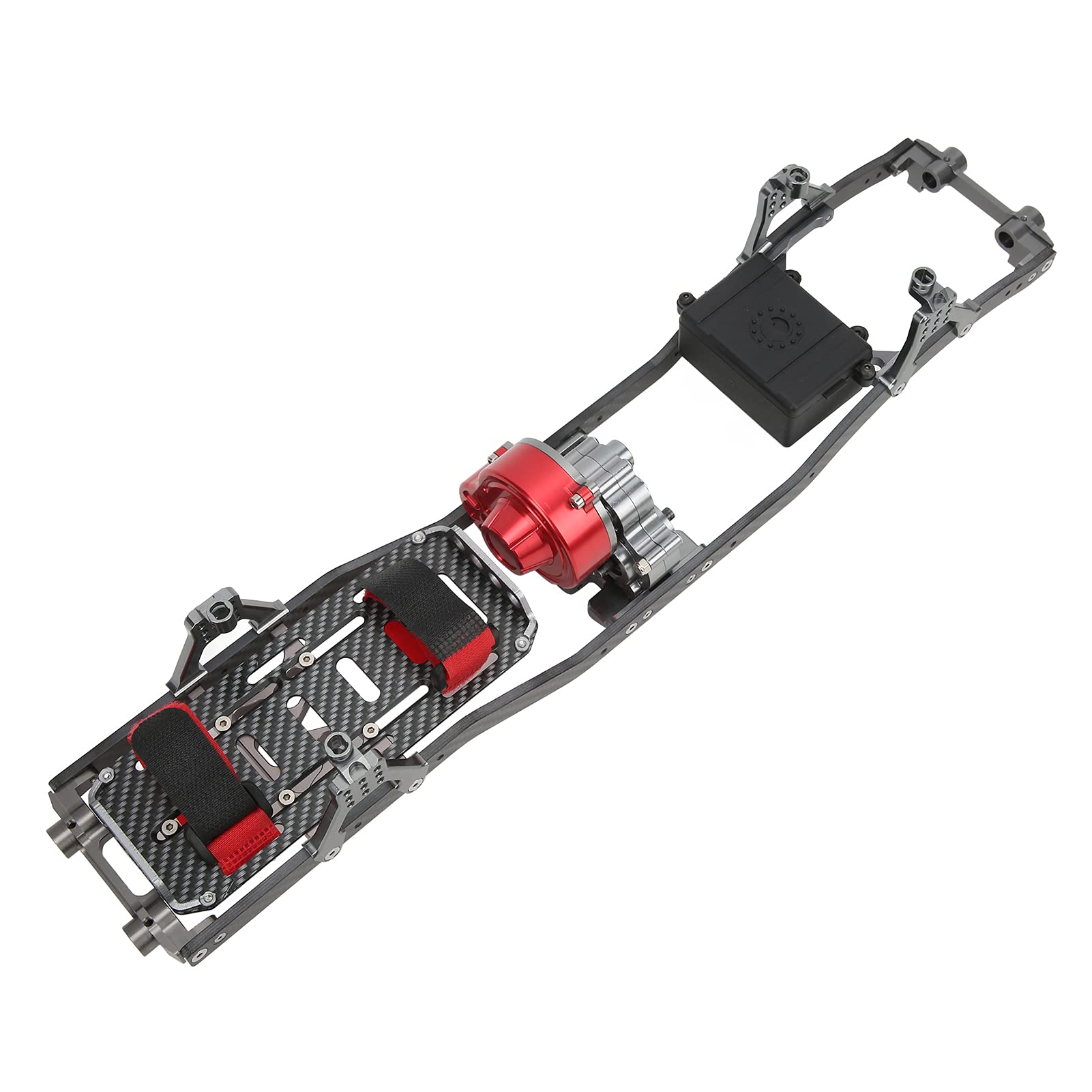 Zespół Belki Ramy z Rozstawem Osi 313 Mm, zespół Włókna Węglowego ze Stopu Aluminium, Uszczelnionej Skrzyni Biegów do Samochodu Gąsienicowego Axial SCX10 1 10 RC