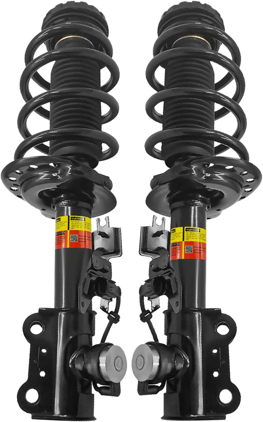 LUFT MEISTER Pair Front Electric Shock Absorbers for Cadillac SRX 2010-2016 2.8L 3.0L 3.6L - OEM Replacement 22993799 22793800