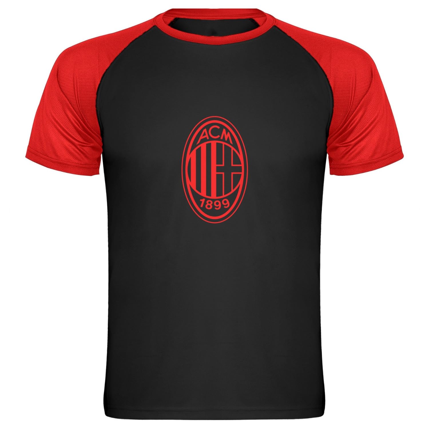 T-Shirt Milan 100% Cotone Prodotto Ufficiale ACMILAN | Maglietta in Cotone Personalizzabile PS 46680-BS