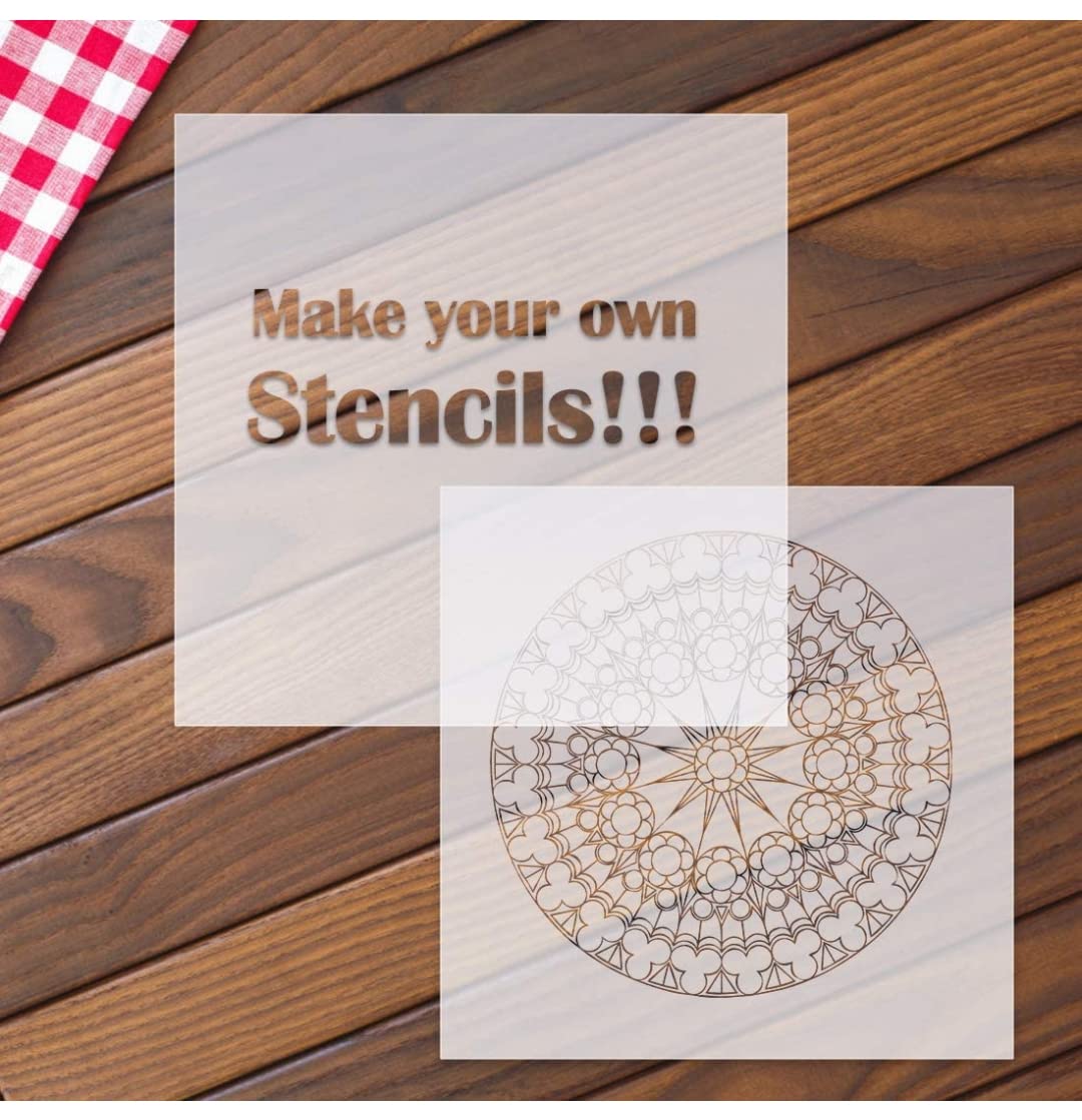 Mylar Stencil Sheets - DIY Template Material -3 Mylar Stencil Sheets - DIY Template Material -3